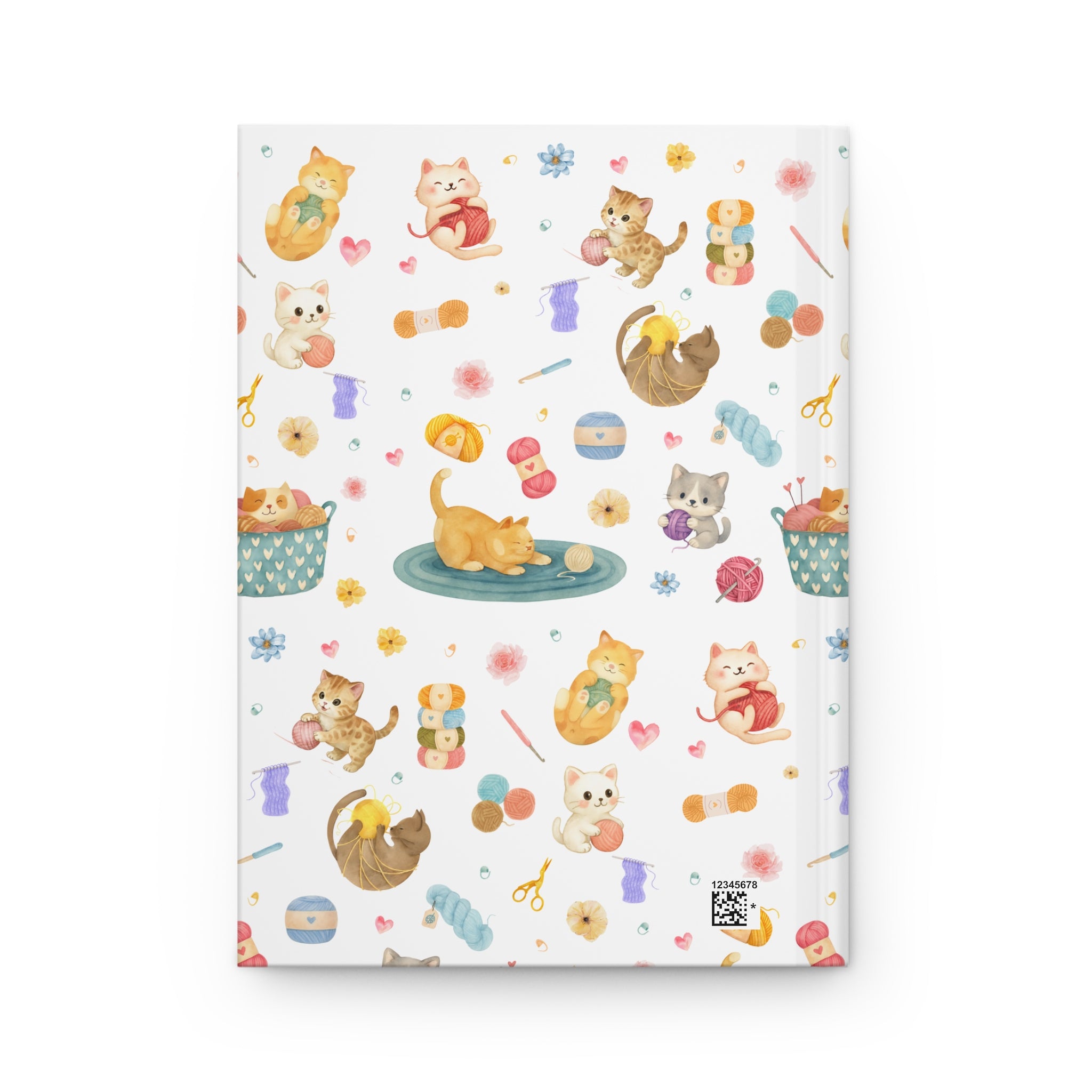 Cats Playing with Yarn, Crochet Journal