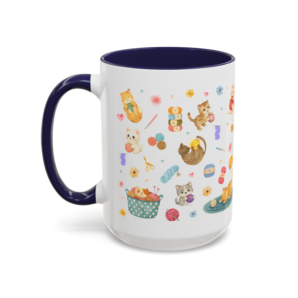 Whimsical Cat-Themed Crochet Coffee Mug, Cute Cat Lover Gift, Animal Lover Decor, Fun Kitchenware, Cat Enthusiast Mug, Gift for Cat Moms