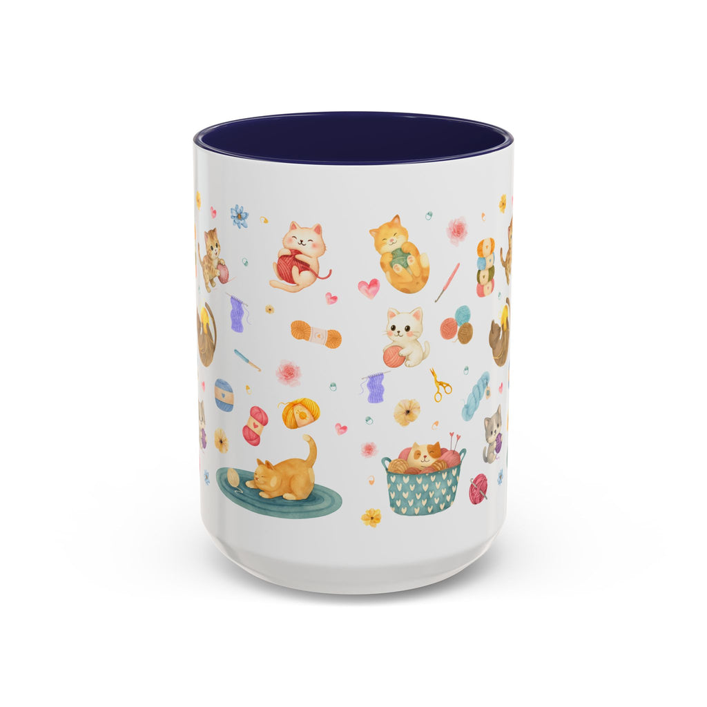 Whimsical Cat-Themed Crochet Coffee Mug, Cute Cat Lover Gift, Animal Lover Decor, Fun Kitchenware, Cat Enthusiast Mug, Gift for Cat Moms