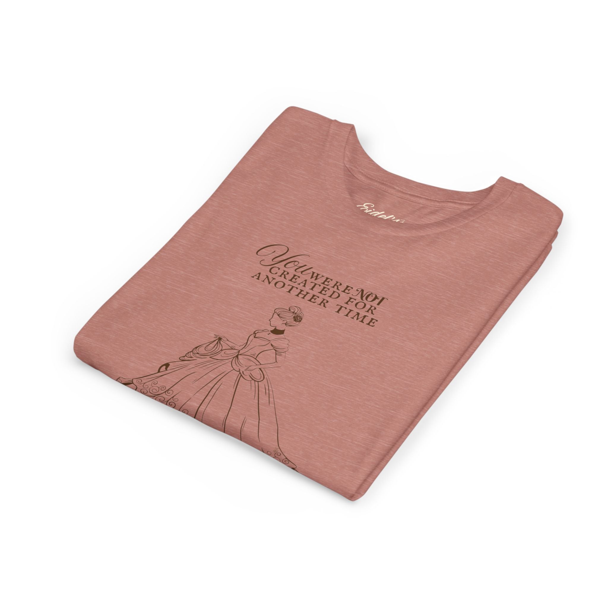 Youth Tee — 'You Were Not Created For Another Time' Vintage Princess Illustration