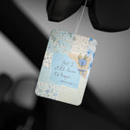 Hope Patchwork Car Air Freshener — "Yet I Still Dare to Hope" Floral Scented Ornament