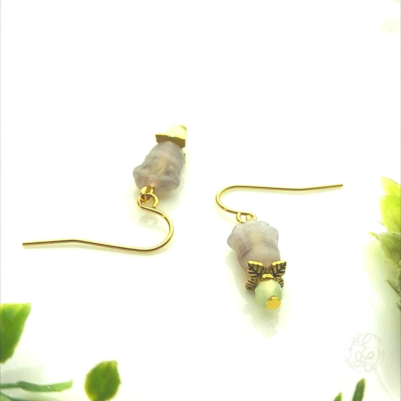 Dainty Tulip Dangle Earrings – Perfect for Spring & Easter, Limited Edition