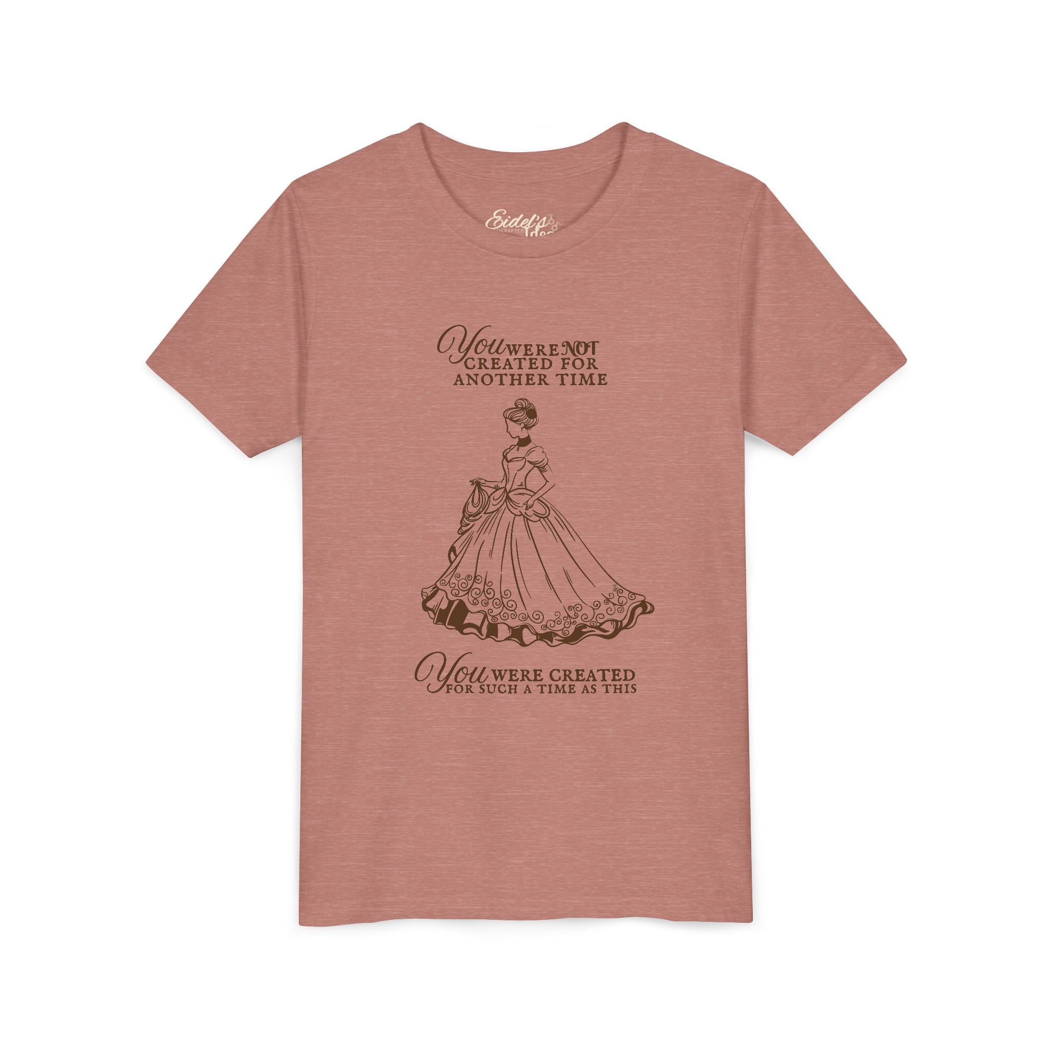 Youth Tee — 'You Were Not Created For Another Time' Vintage Princess Illustration