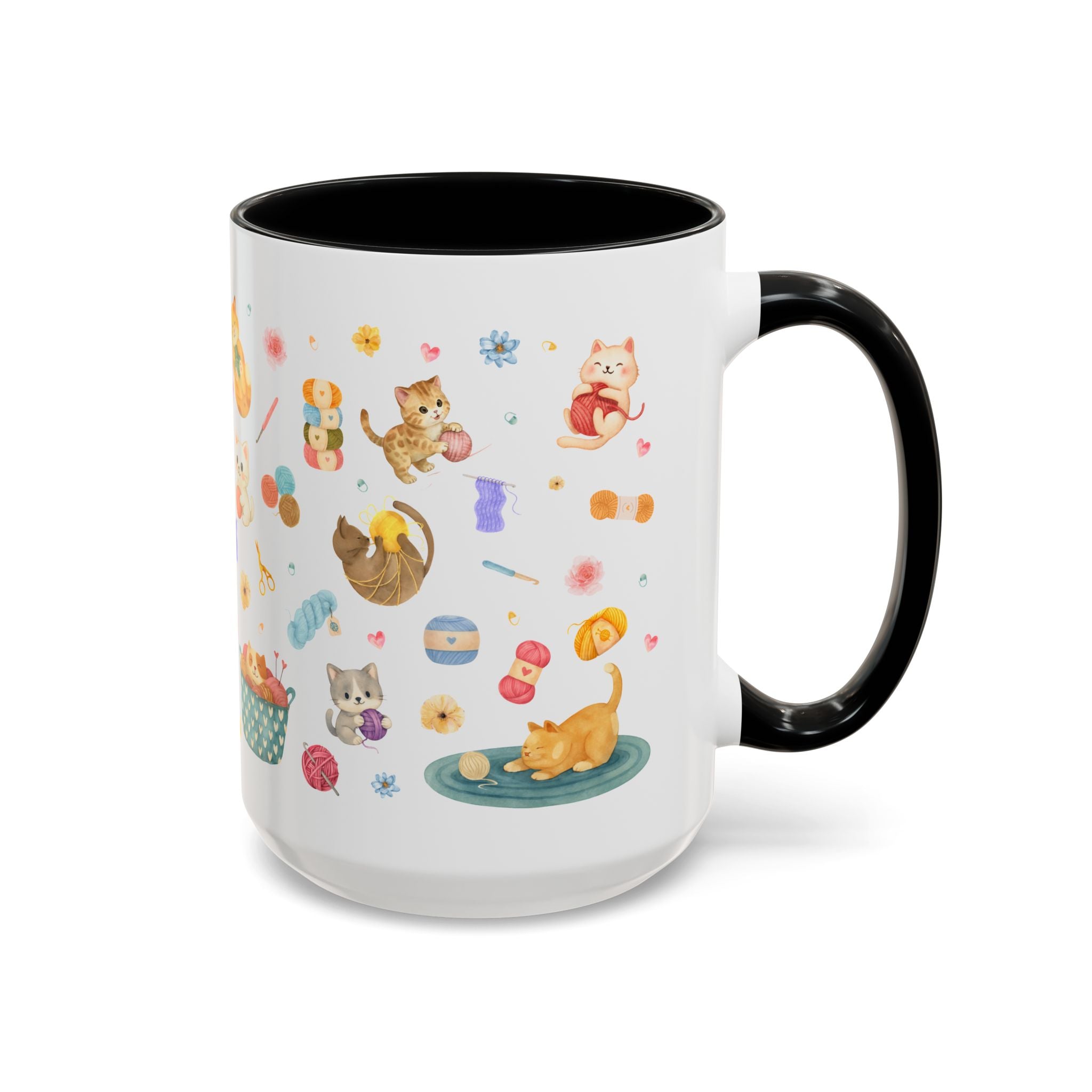 Whimsical Cat-Themed Crochet Coffee Mug, Cute Cat Lover Gift, Animal Lover Decor, Fun Kitchenware, Cat Enthusiast Mug, Gift for Cat Moms