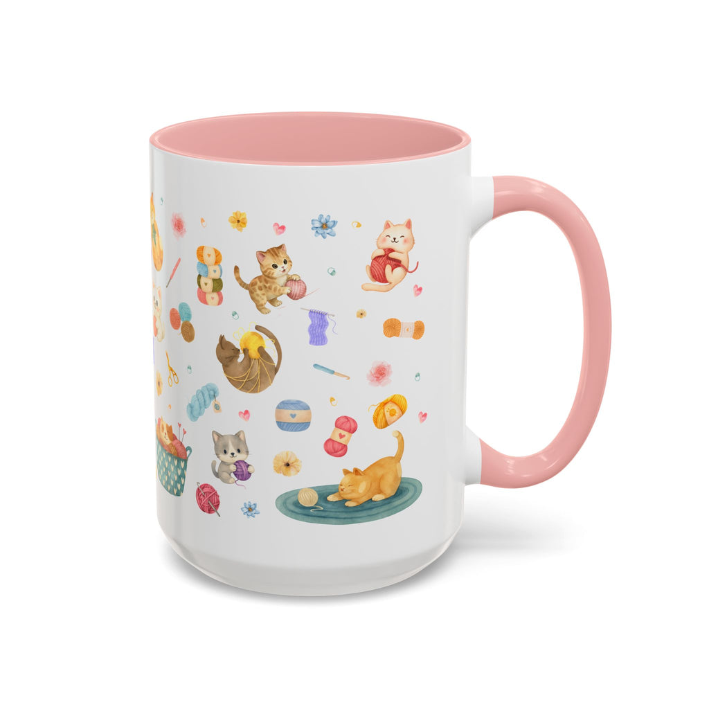 Whimsical Cat-Themed Crochet Coffee Mug, Cute Cat Lover Gift, Animal Lover Decor, Fun Kitchenware, Cat Enthusiast Mug, Gift for Cat Moms
