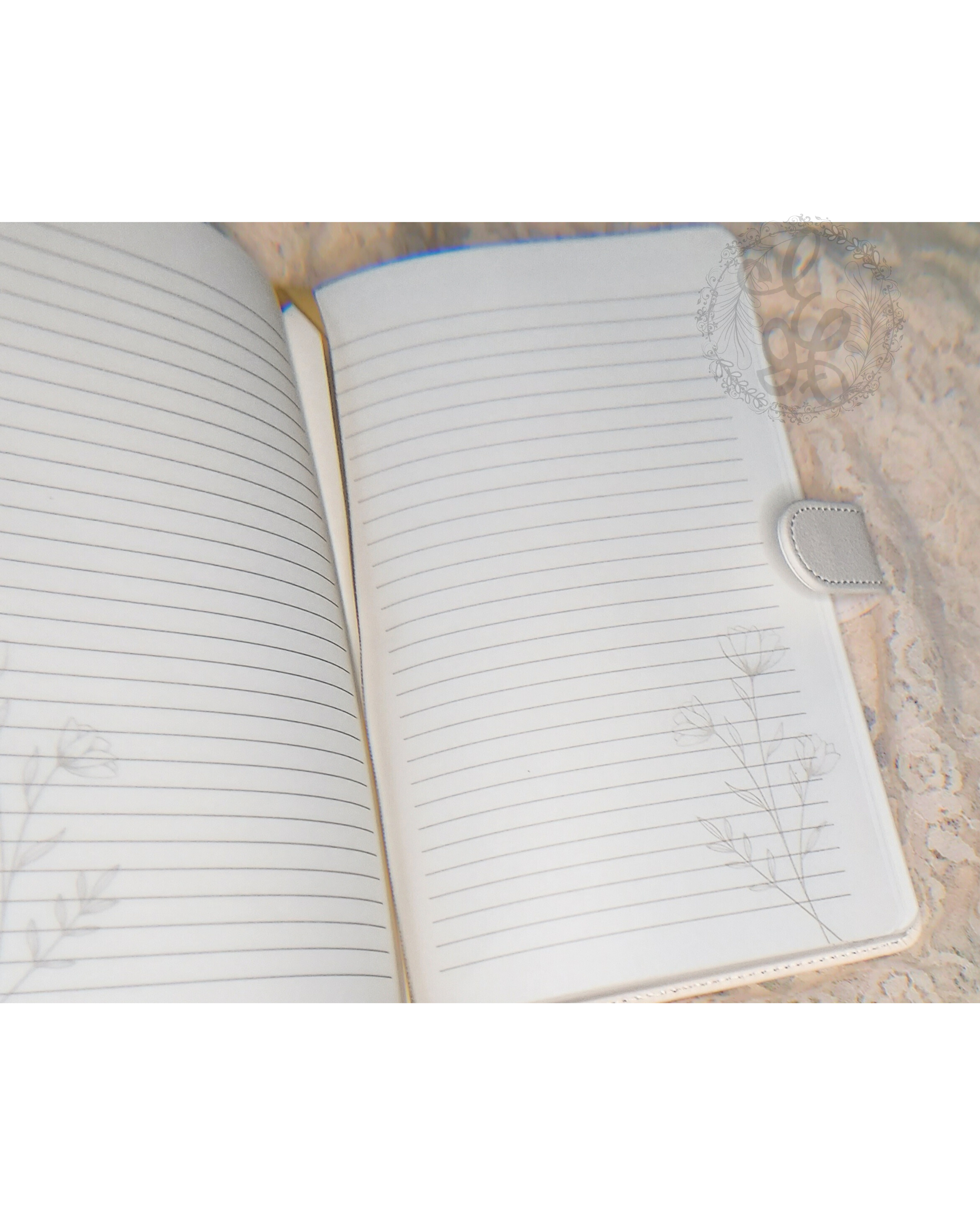 Saved by Grace Journal – Gold Foil Branch Design, Magnetic Clasp