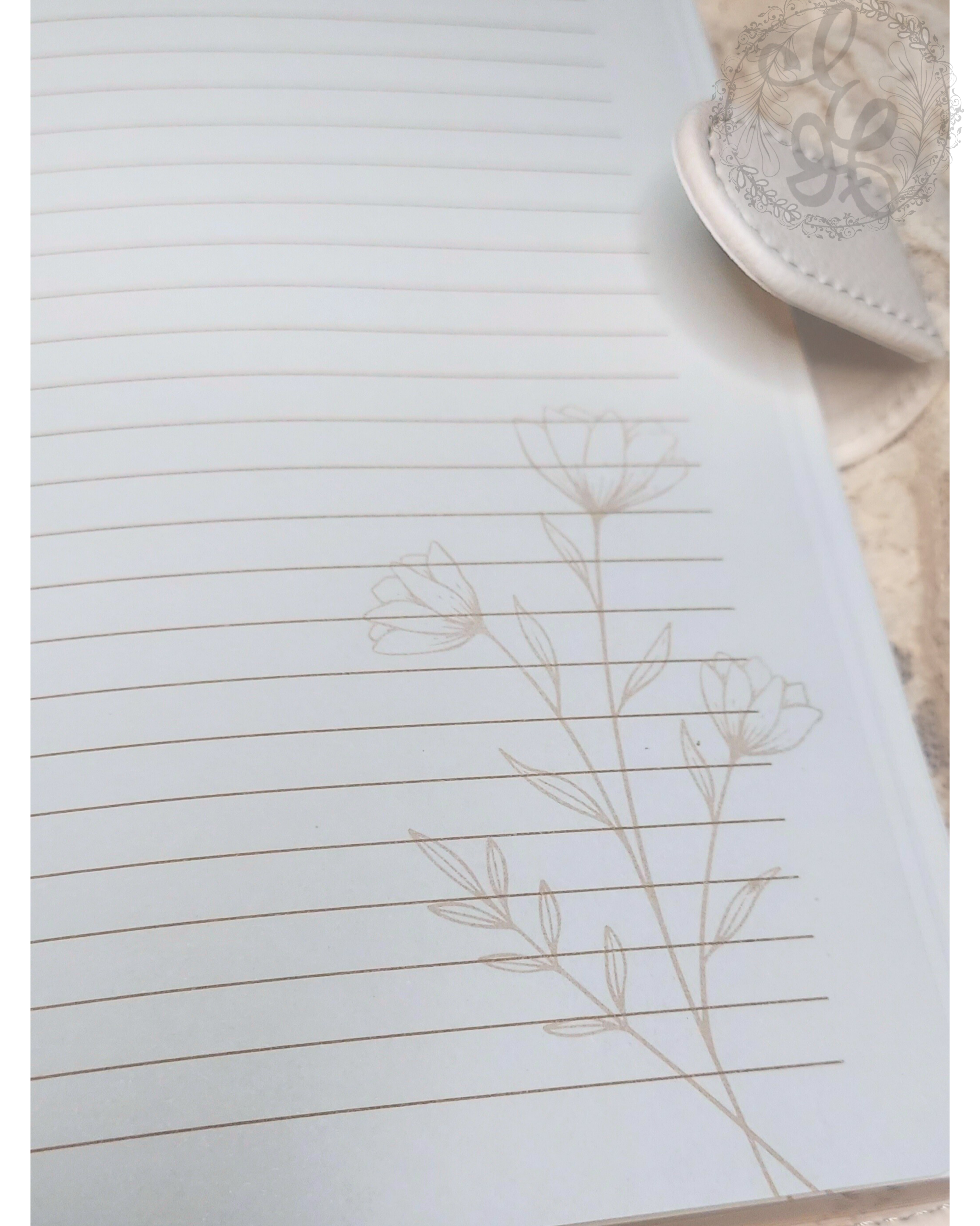 Saved by Grace Journal – Gold Foil Branch Design, Magnetic Clasp