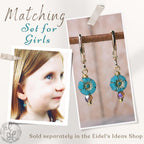 Boho Copper and Czech Glass Dangle Earrings with Tortoiseshell Focal and Flower Accent, Handmade Artisan Jewelry