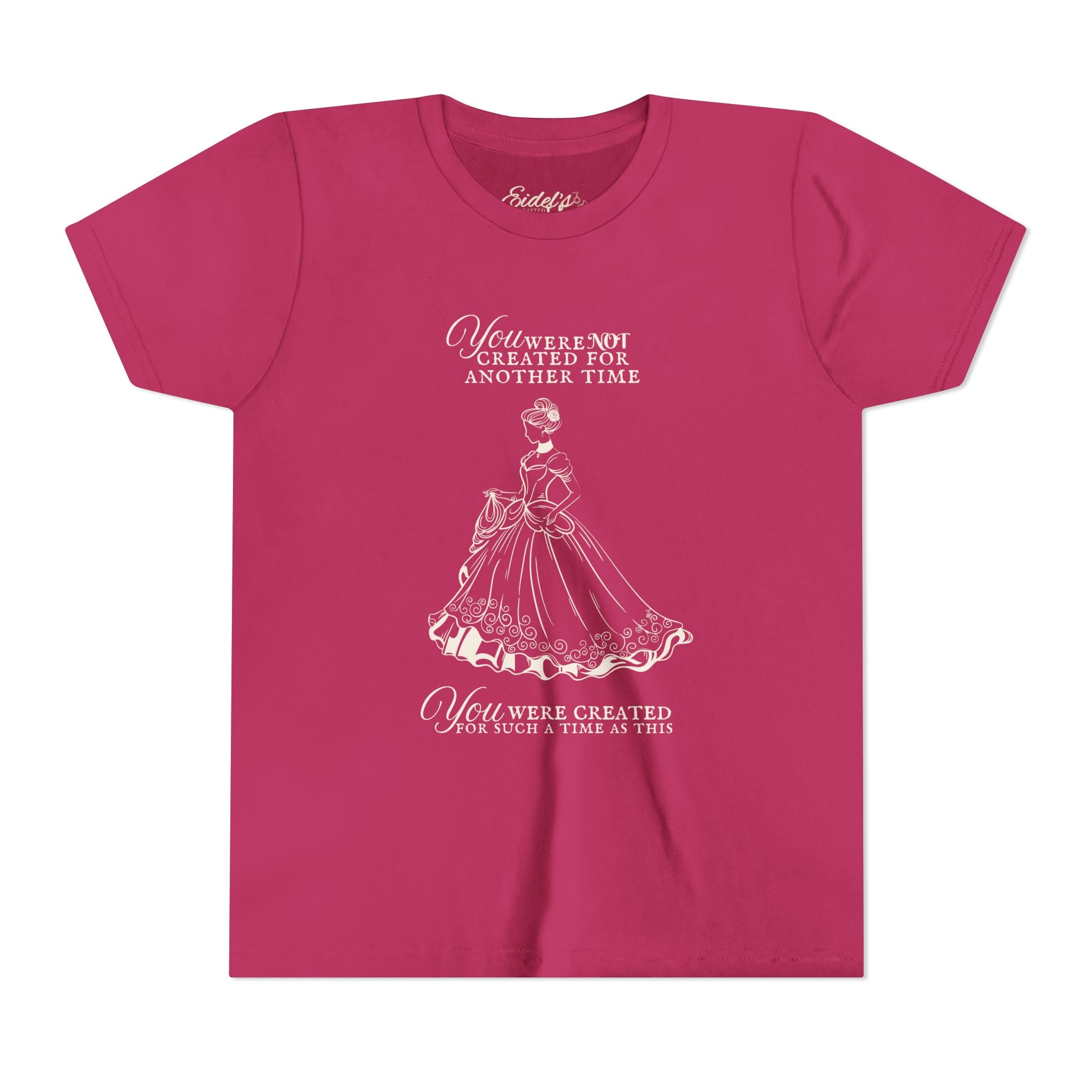 Youth Tee — 'You Were Not Created For Another Time' Vintage Princess Illustration