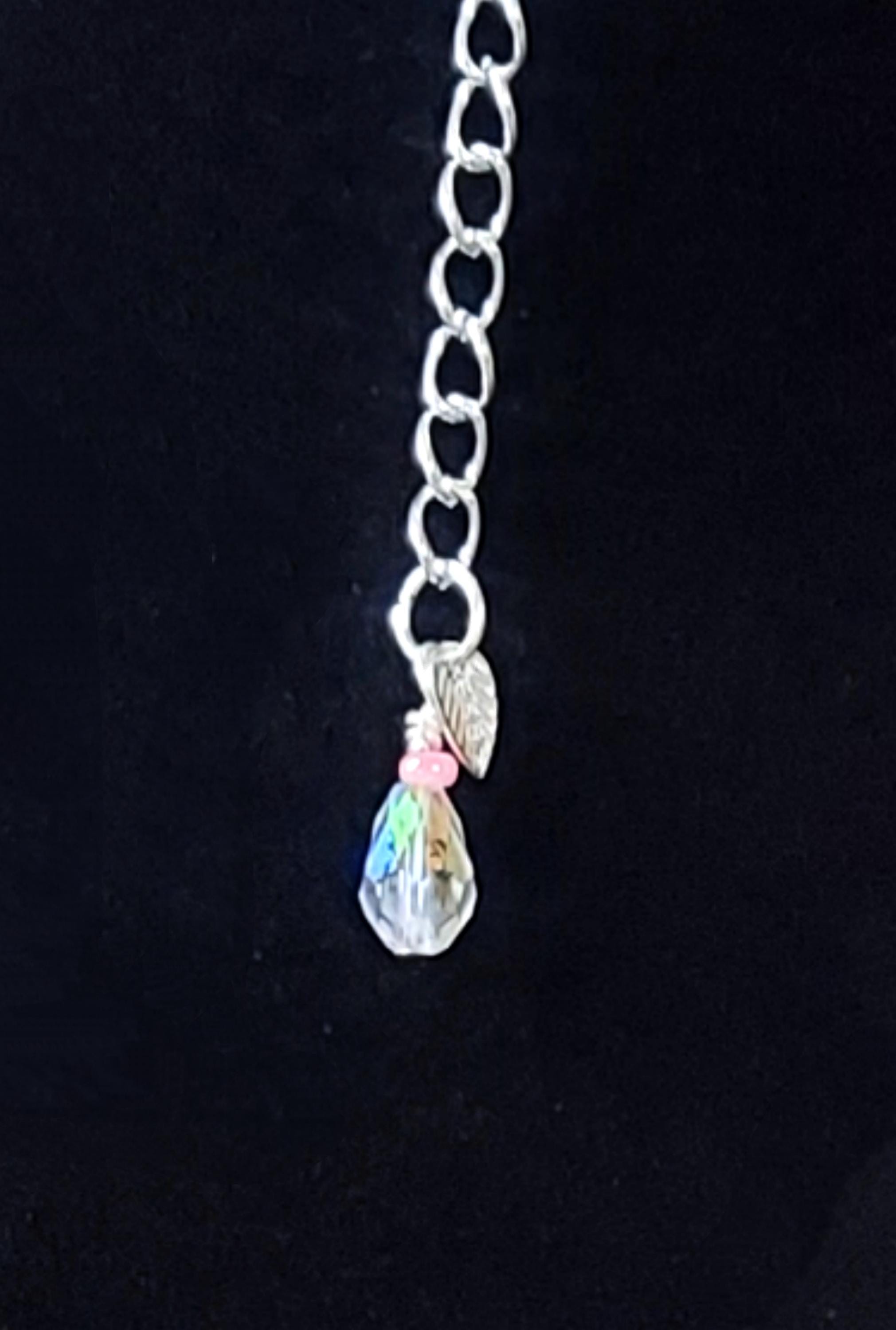 Spring Rose Lace Choker Necklace for Women Pink and White Crochet Choker, Easter & Spring Accessories