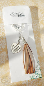 Faith Charm Purse Clip – Turquoise & Pink Beaded Keychain with Heart and Gemstones