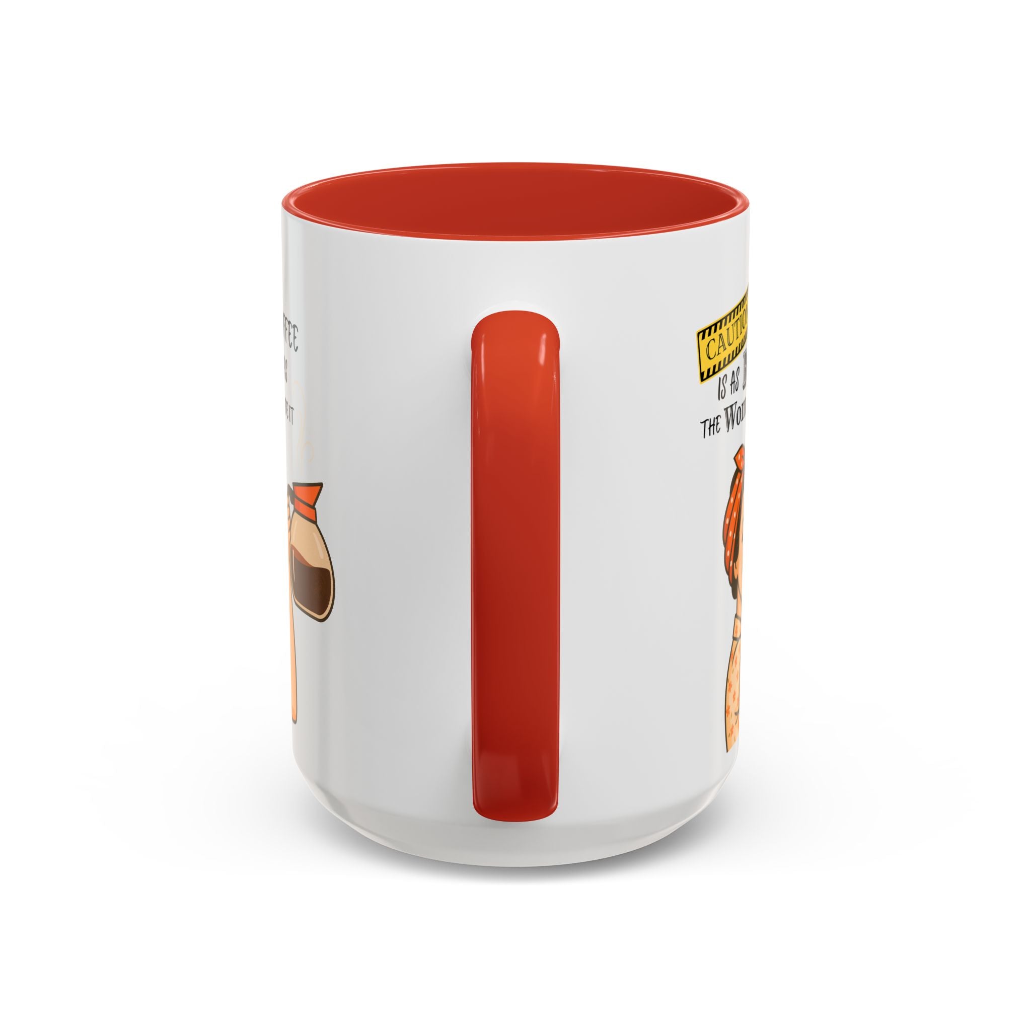 Bold Woman Coffee Mug - Caution: This Coffee is as Bold as the Woman Who Made It, Rosie the Riveter, 11oz 15oz Mug, Fun Gift for Her, Retro