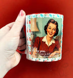 Retro Coffee Mug – “Even the Dust is Vintage” – Funny 1950s Homemaker Design – Gift for Antique Lovers