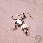 Victorian-Inspired Pearl & Crystal Earrings | Antique Copper Hypoallergenic Dangles