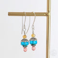 Picasso Bloom Earrings – Vintage Boho Czech Glass & Crystal Drops