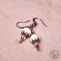Victorian-Inspired Pearl & Crystal Earrings | Antique Copper Hypoallergenic Dangles