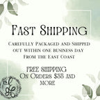 Brown Czech Glass Earrings in Gold