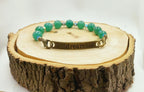 Green Aventurine Gemstone Bracelet with Dream Charm for Women, gift for friend