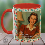 Retro Coffee Mug – “Even the Dust is Vintage” – Funny 1950s Homemaker Design – Gift for Antique Lovers