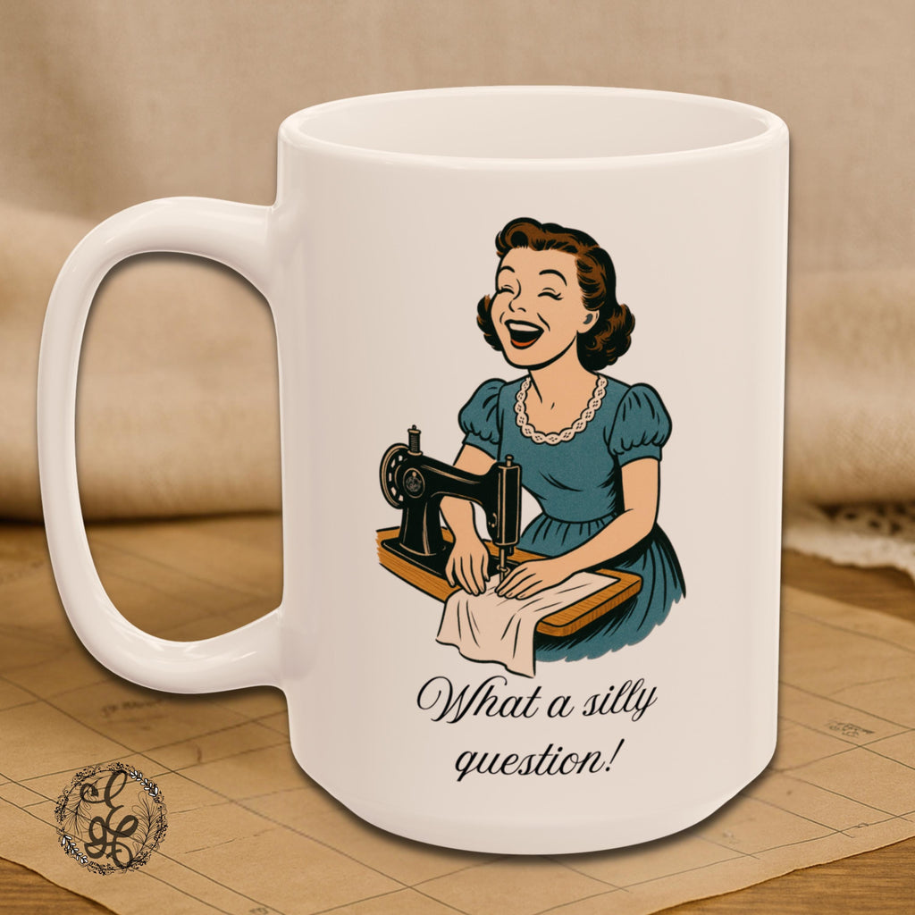 To Sew or Not to Sew Mug, Vintage Sewing Humor