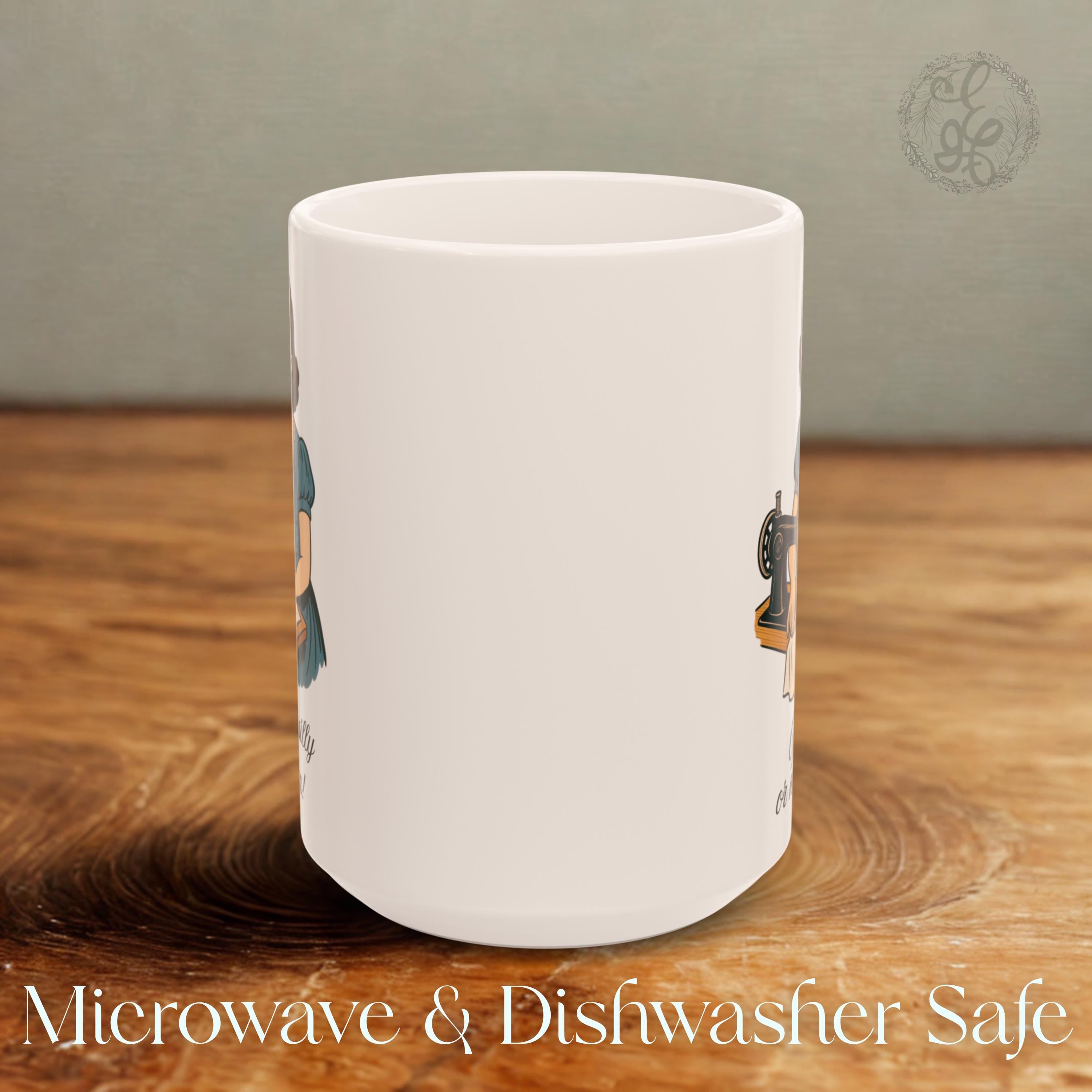 To Sew or Not to Sew Mug, Vintage Sewing Humor