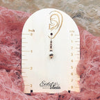 Freshwater Pearl Drop Earrings – Antique Copper & Czech Glass – Hypoallergenic, Vintage-Inspired Dangle Earrings