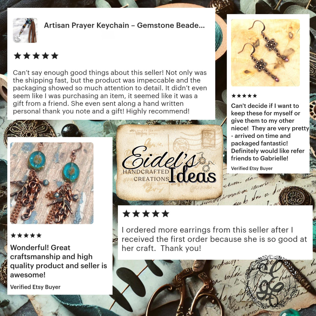 Tiger's Eye Earrings Gold Plated – Handmade Dangle Earrings – Hypoallergenic Gemstone Jewelry Gift for Her