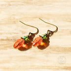 Crystal Carrot Dangle Earrings for Spring- Whimsical Jewelry