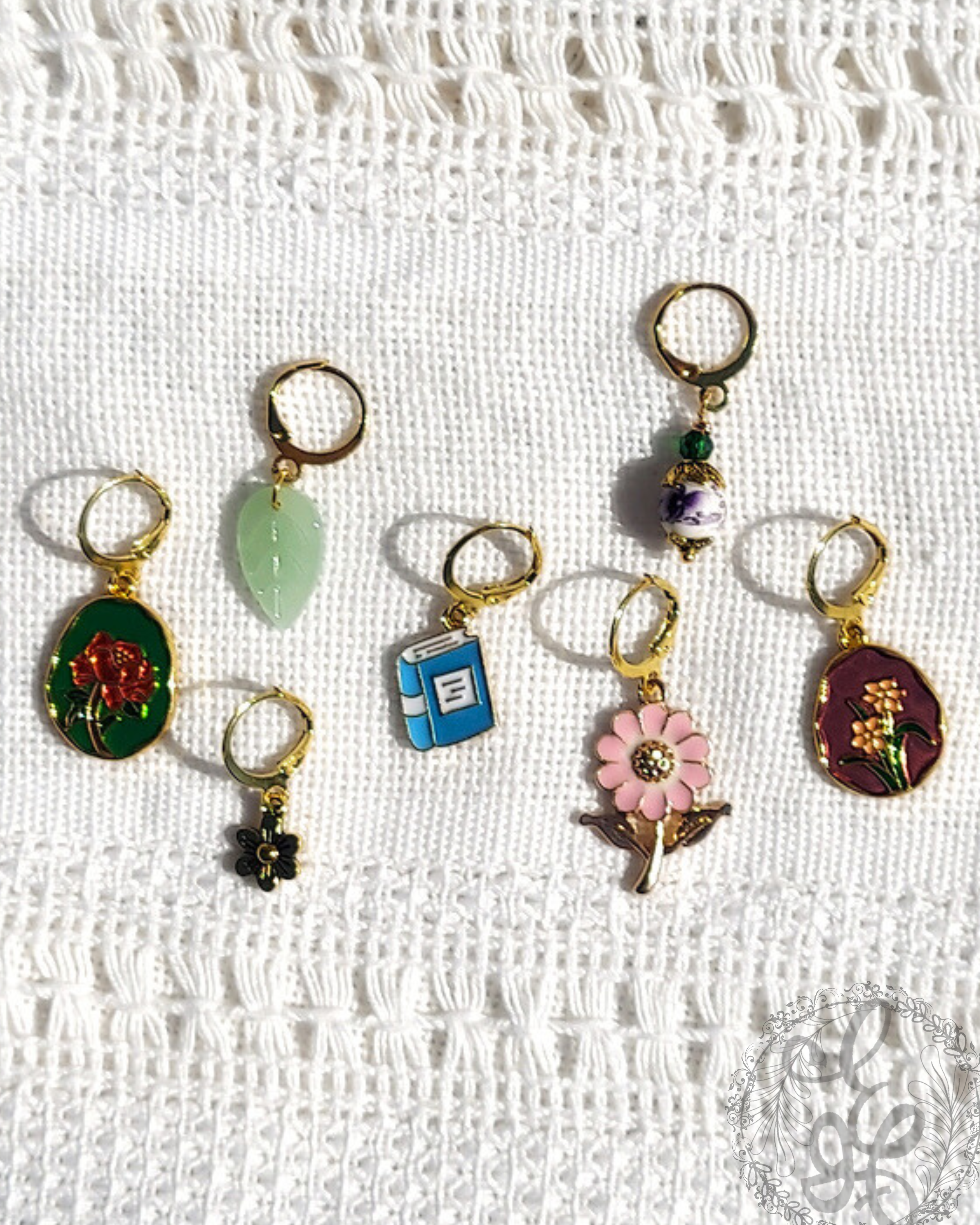 Floral Set of Crochet Stitch Markers