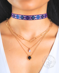 90s Purple Choker Necklace