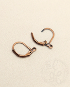 Antique Copper Leverback Earring Upgrade, Hypoallergenic Nickel Free, Secure Leverback Earwires, Add-On for Earrings
