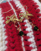 Special Edition Christmas Bow Earrings – Vintage Holiday Charm