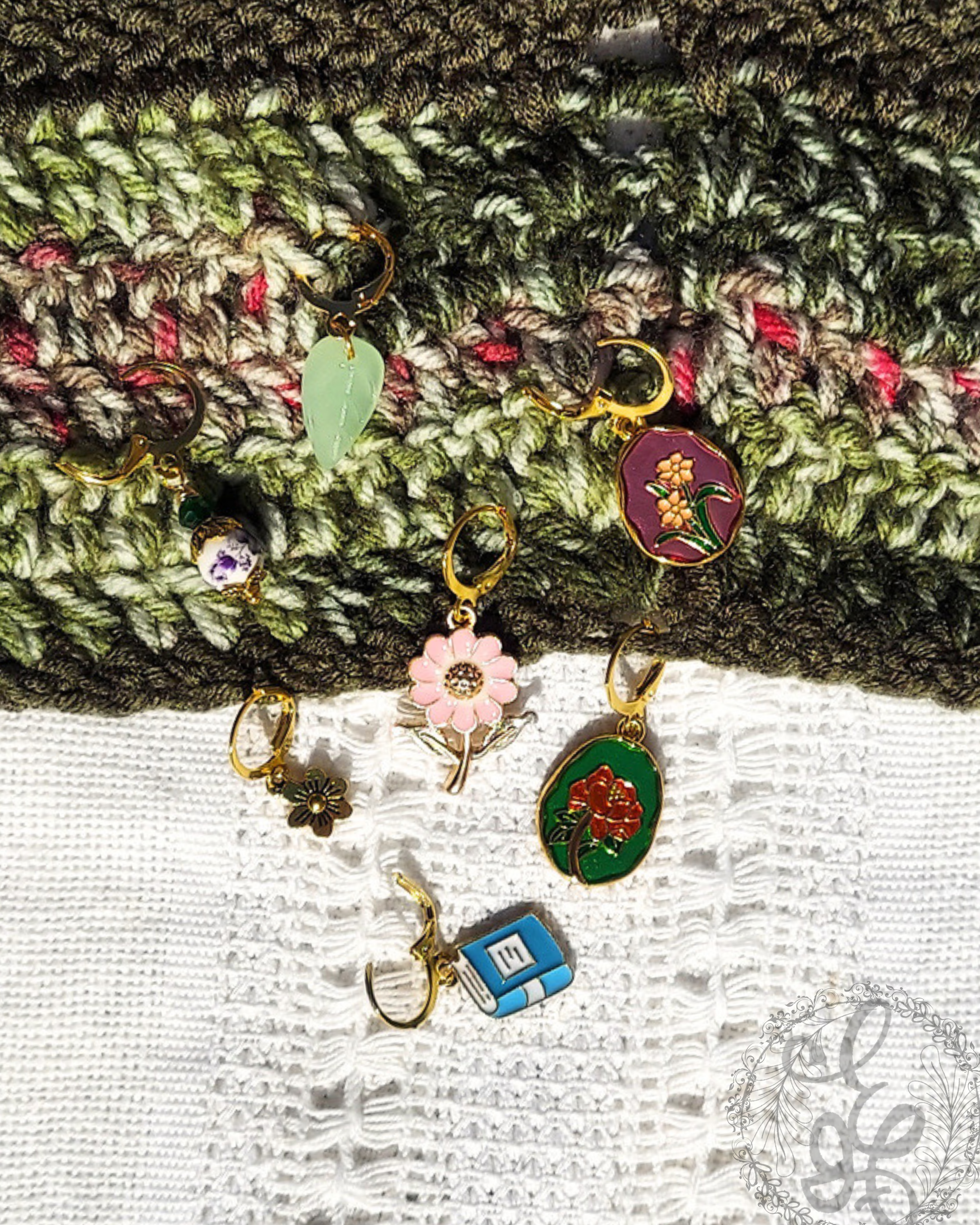 Floral Set of Crochet Stitch Markers