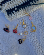 Crochet Stitch Marker Charm Set - Material Girl
