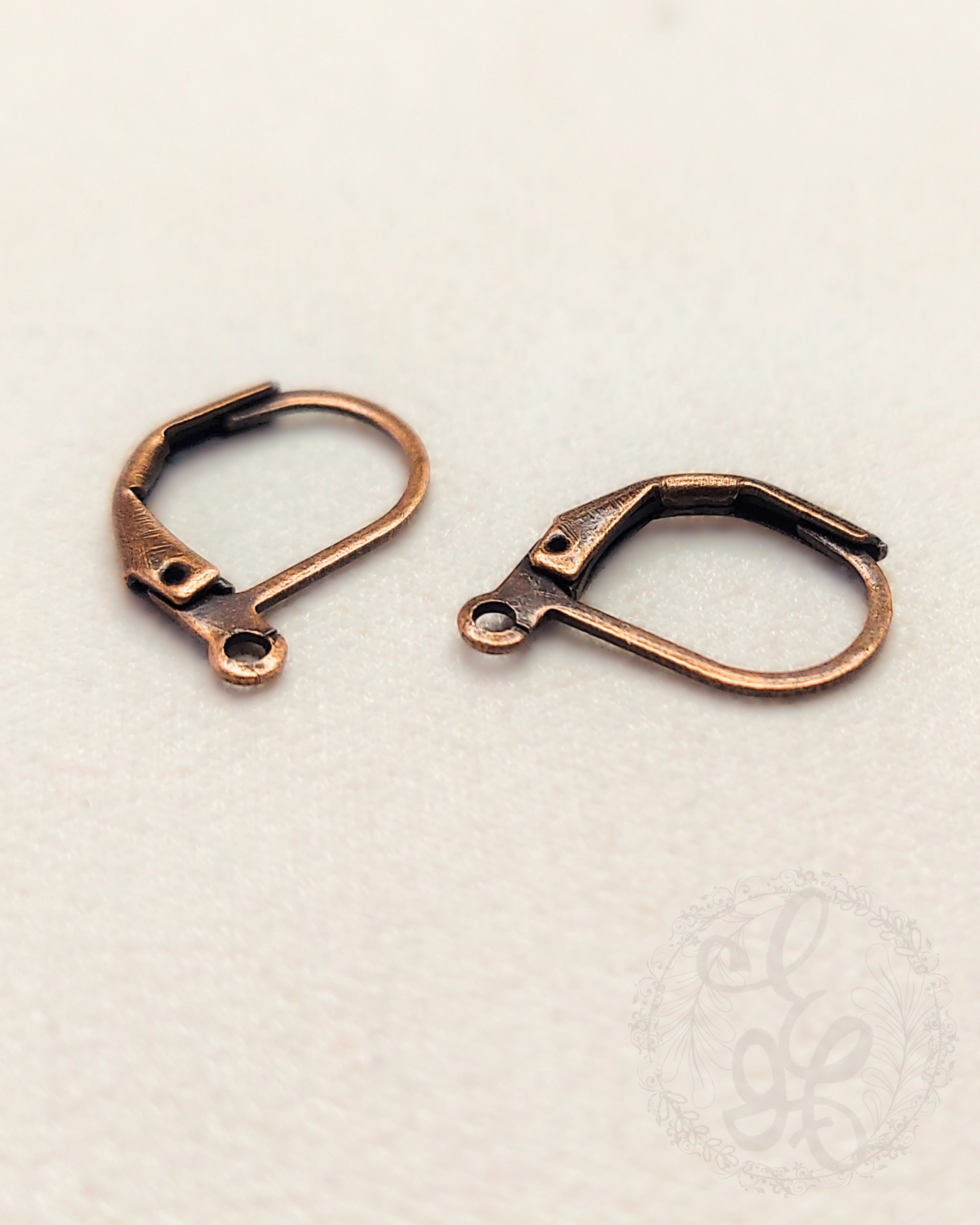 Antique Copper Leverback Earring Upgrade, Hypoallergenic Nickel Free, Secure Leverback Earwires, Add-On for Earrings