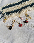 Crochet Stitch Marker Charm Set - Material Girl