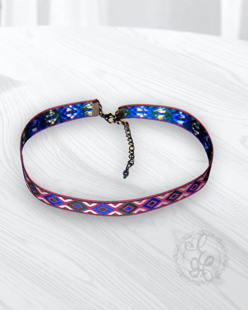 90s Purple Choker Necklace